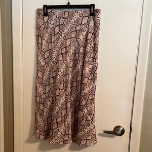 Stylish Snake Print Skirt